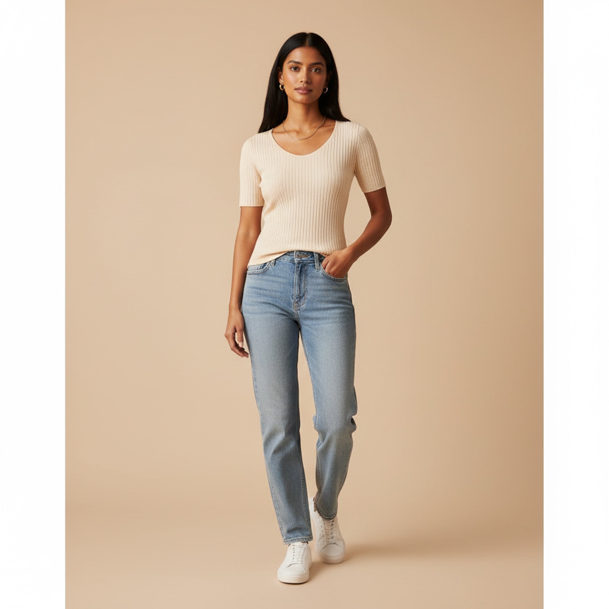 Fira Mae Lilou Ribbed Tee