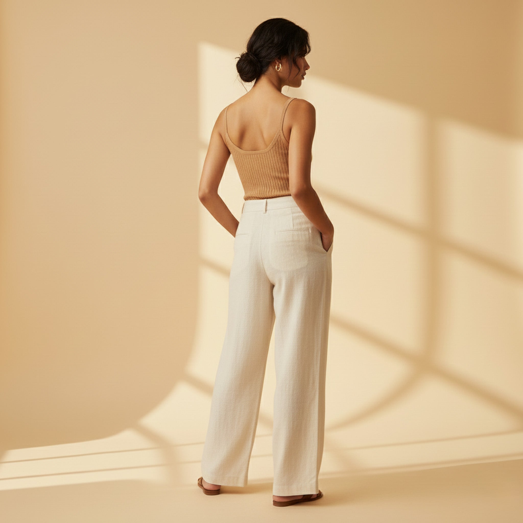 Fira Mae Arles Wide Leg Linen Pants