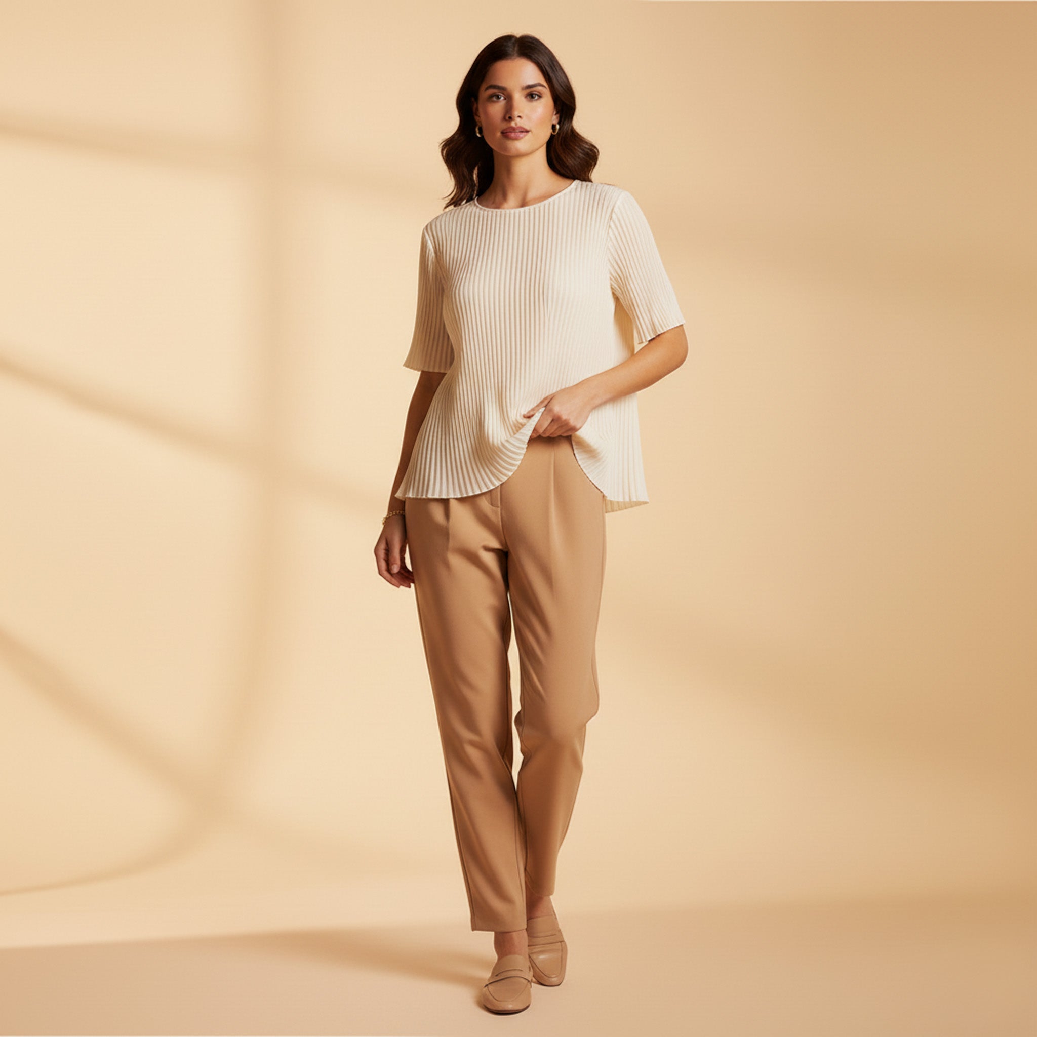 Fira Mae Camille Pleated Blouse