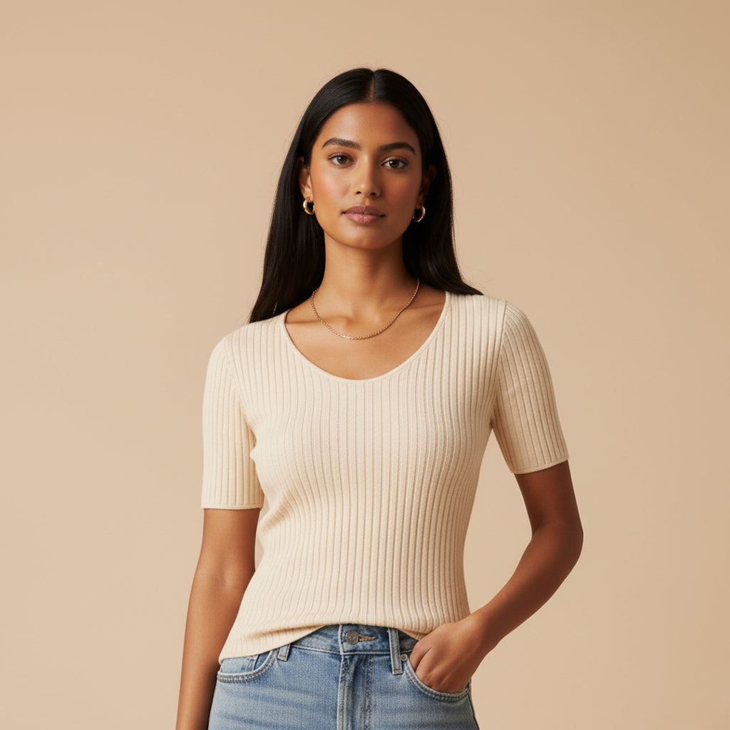 Fira Mae Lilou Ribbed Tee