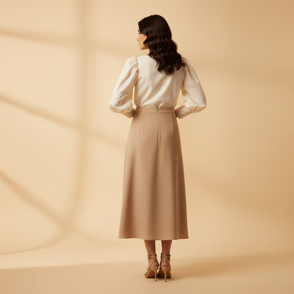 Fira Mae Celeste Puff Sleeve Top