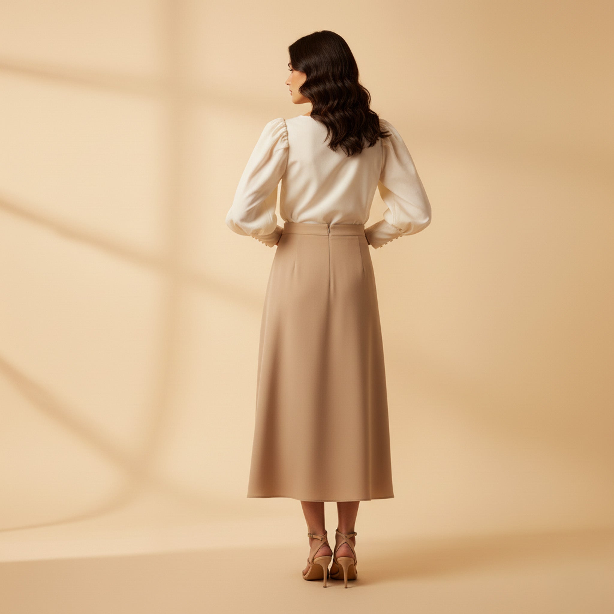 Fira Mae Celeste Puff Sleeve Top