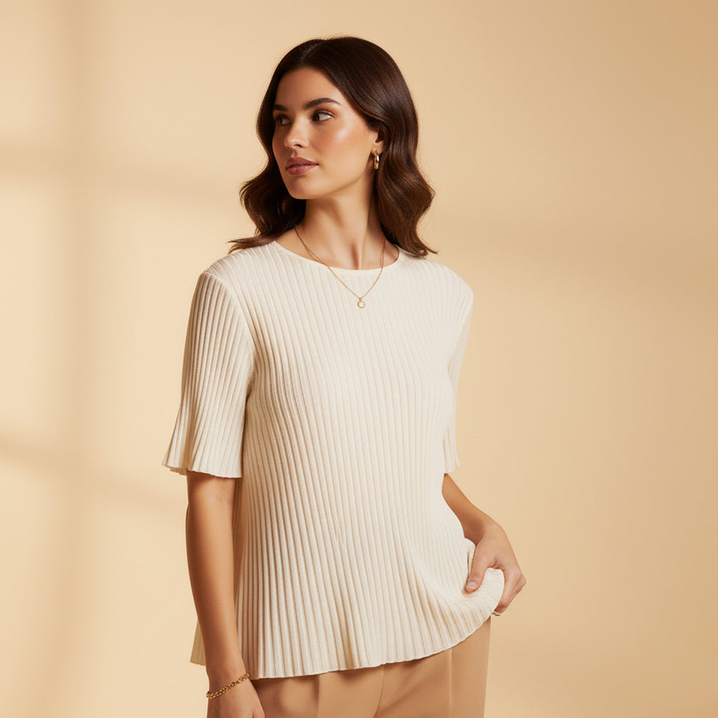 Fira Mae Camille Pleated Blouse