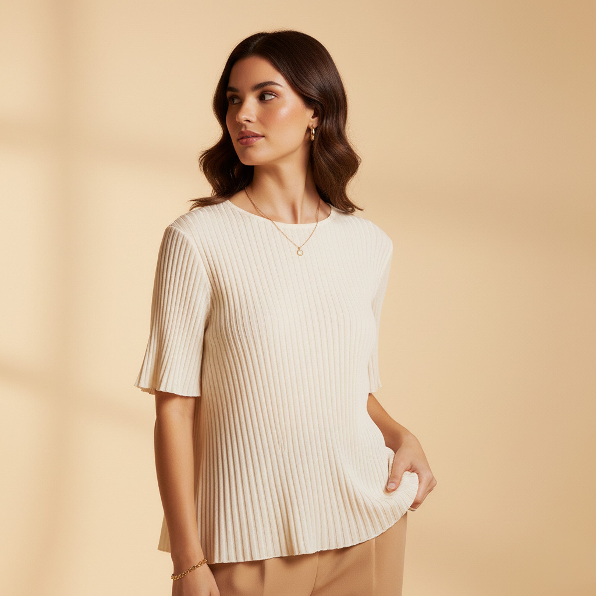Fira Mae Camille Pleated Blouse